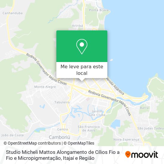 Studio Micheli Mattos Alongamento de Cílios Fio a Fio e Micropigmentação mapa