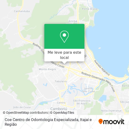 Coe Centro de Odontologia Especializada mapa