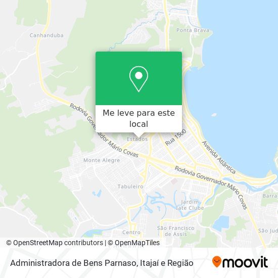 Administradora de Bens Parnaso mapa