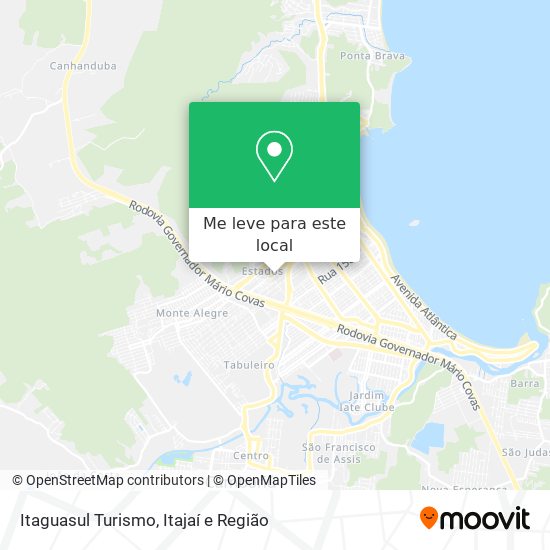 Itaguasul Turismo mapa