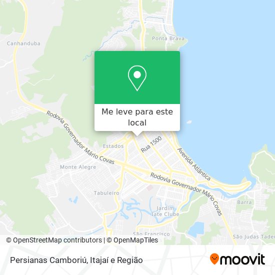 Persianas Camboriú mapa