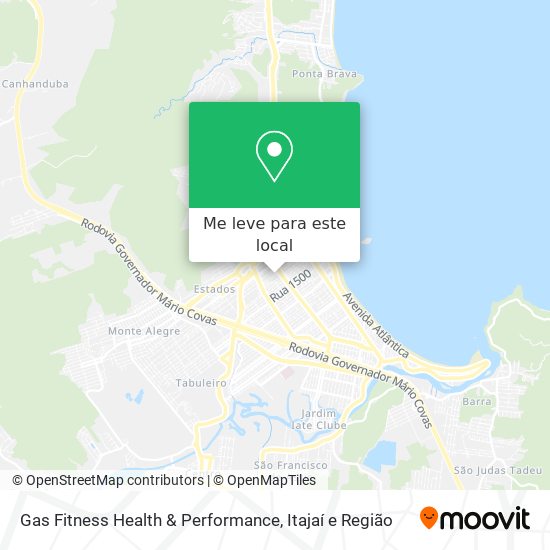 Gas Fitness Health & Performance mapa