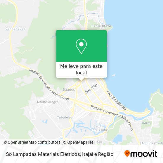 So Lampadas Materiais Eletricos mapa