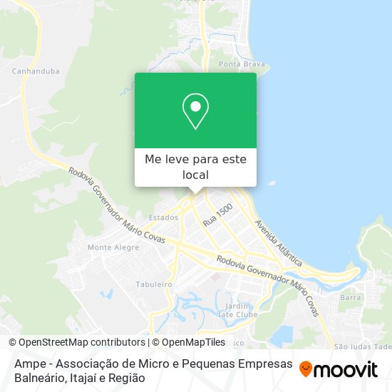 Ampe - Associação de Micro e Pequenas Empresas Balneário mapa