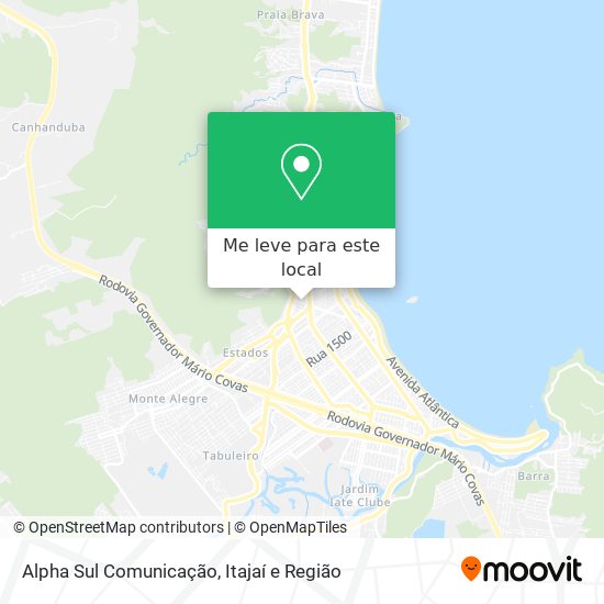 Alpha Sul Comunicação mapa