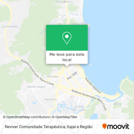 Reviver Comunidade Terapêutica mapa