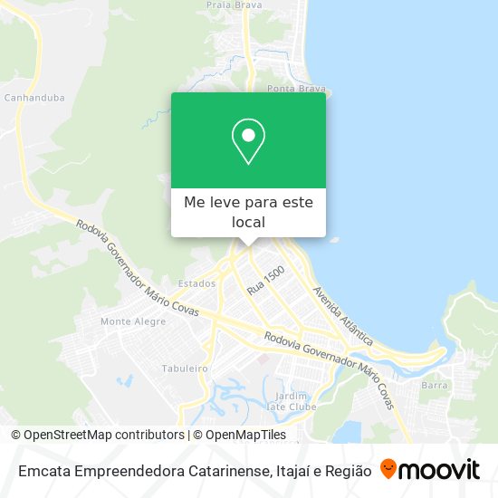 Emcata Empreendedora Catarinense mapa