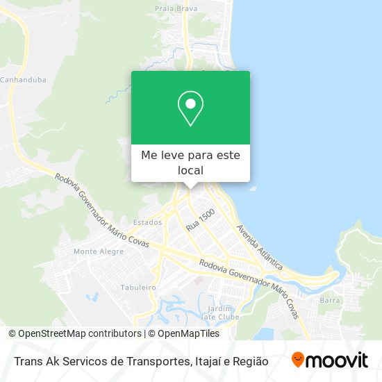 Trans Ak Servicos de Transportes mapa