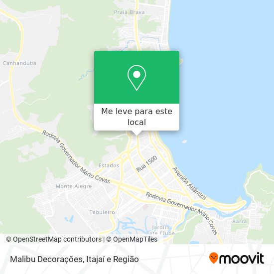 Malibu Decorações mapa