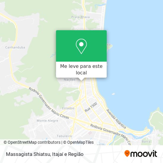 Massagista Shiatsu mapa