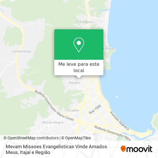 Mevam Missoes Evangelisticas Vinde Amados Meus mapa