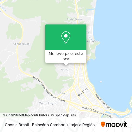 Gnosis Brasil - Balneário Camboriú mapa