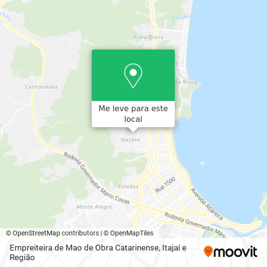 Empreiteira de Mao de Obra Catarinense mapa