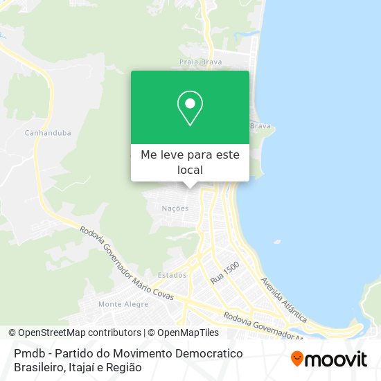 Pmdb - Partido do Movimento Democratico Brasileiro mapa