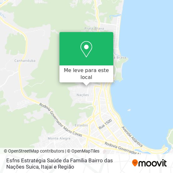 Esfns Estratégia Saúde da Família Bairro das Nações Suica mapa