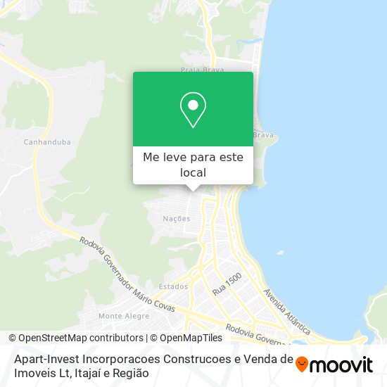 Apart-Invest Incorporacoes Construcoes e Venda de Imoveis Lt mapa