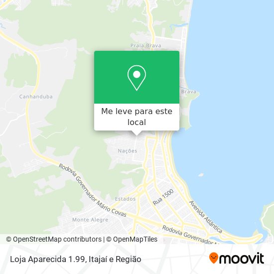 Loja Aparecida 1.99 mapa