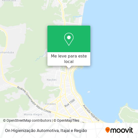 On Higienização Automotiva mapa