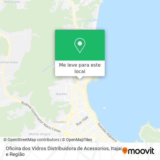 Oficina dos Vidros Distribuidora de Acessorios mapa