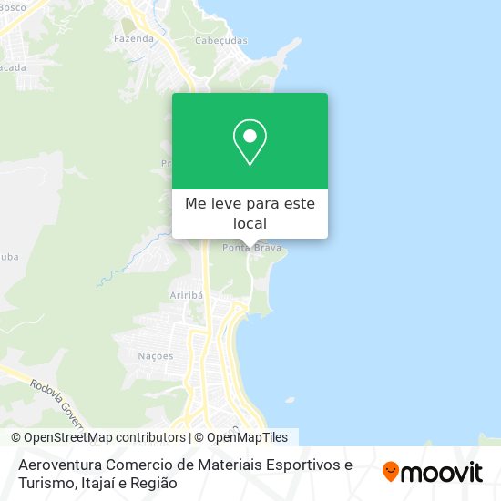 Aeroventura Comercio de Materiais Esportivos e Turismo mapa