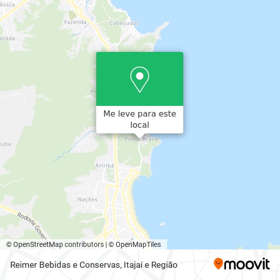 Reimer Bebidas e Conservas mapa