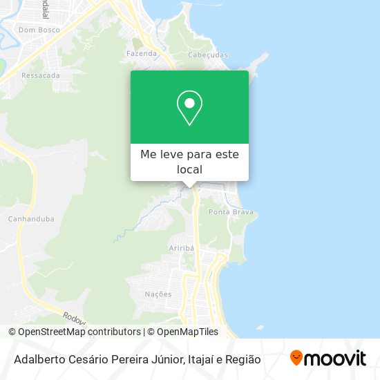 Adalberto Cesário Pereira Júnior mapa