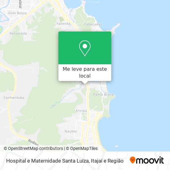 Hospital e Maternidade Santa Luíza mapa