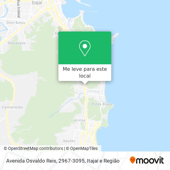 Avenida Osvaldo Reis, 2967-3095 mapa