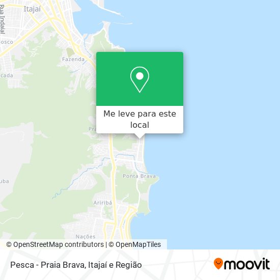 Pesca - Praia Brava mapa