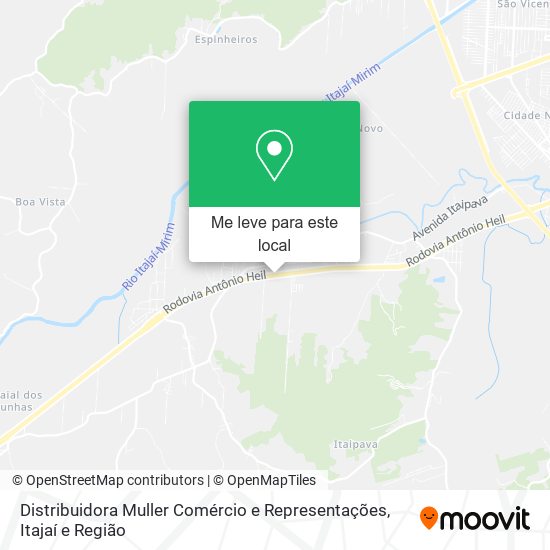 Distribuidora Muller Comércio e Representações mapa