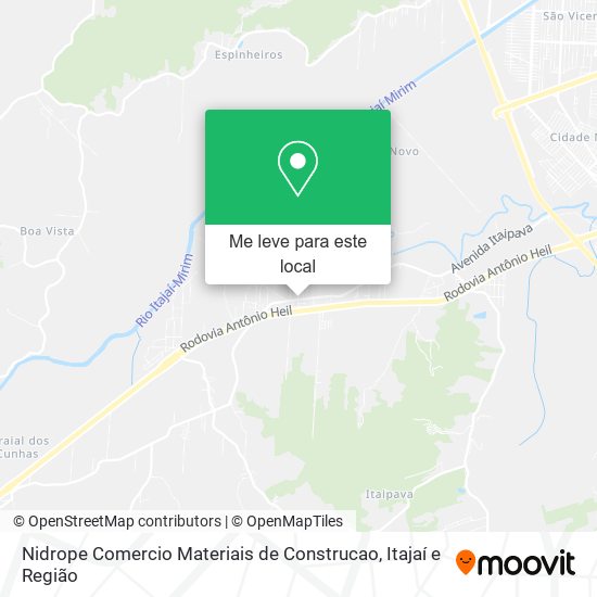 Nidrope Comercio Materiais de Construcao mapa