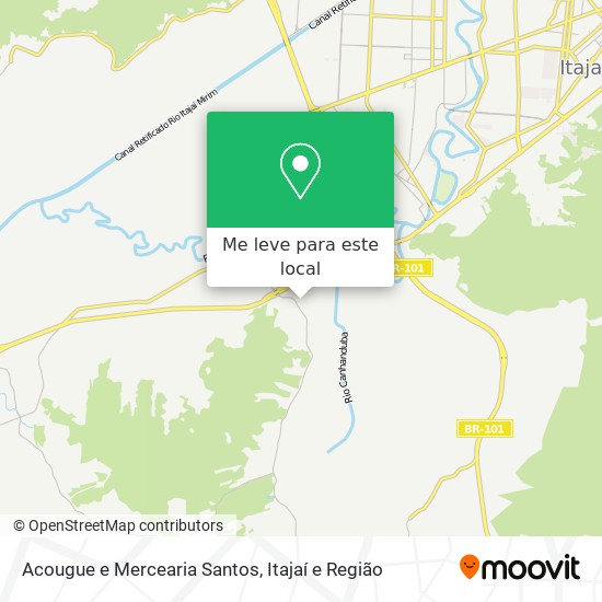 Acougue e Mercearia Santos mapa