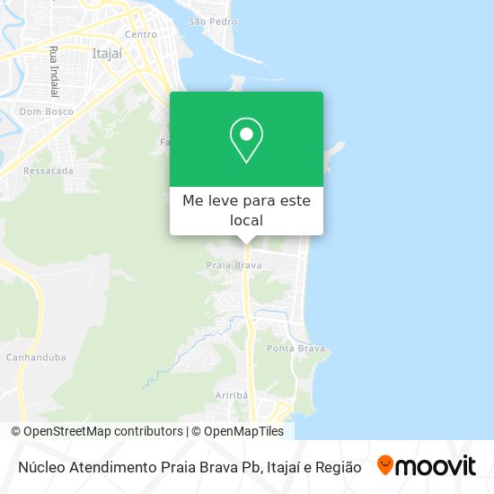 Núcleo Atendimento Praia Brava Pb mapa