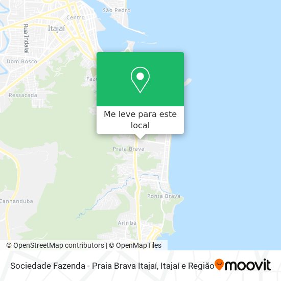 Sociedade Fazenda - Praia Brava Itajaí mapa