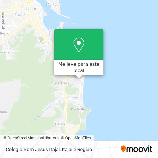 Colégio Bom Jesus Itajai mapa