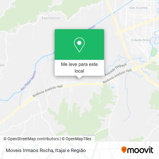 Moveis Irmaos Rocha mapa