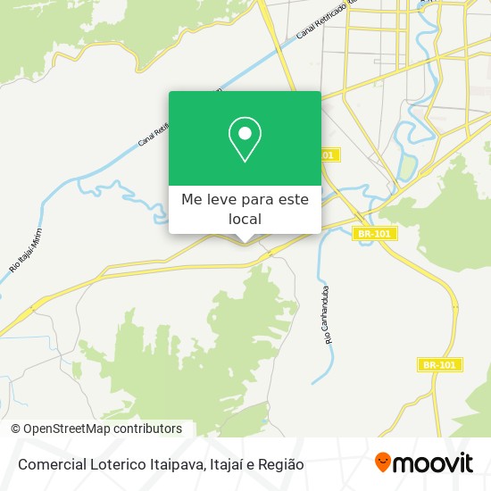 Comercial Loterico Itaipava mapa