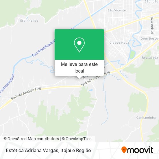 Estética Adriana Vargas mapa