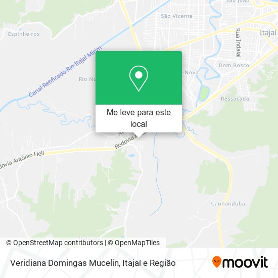 Veridiana Domingas Mucelin mapa