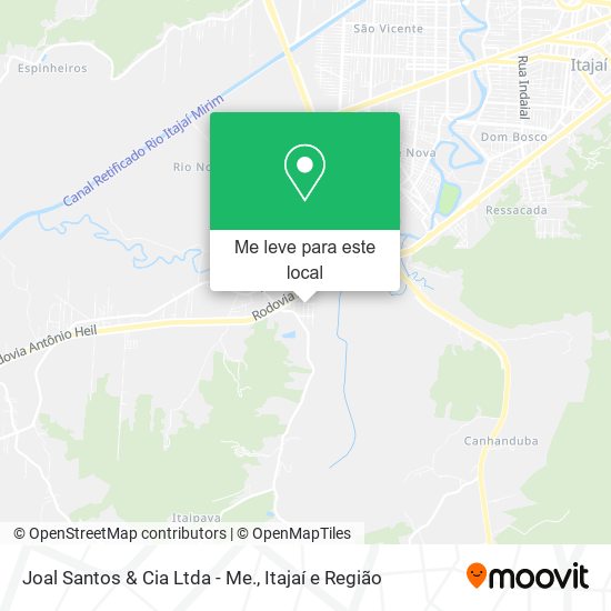 Joal Santos & Cia Ltda - Me. mapa