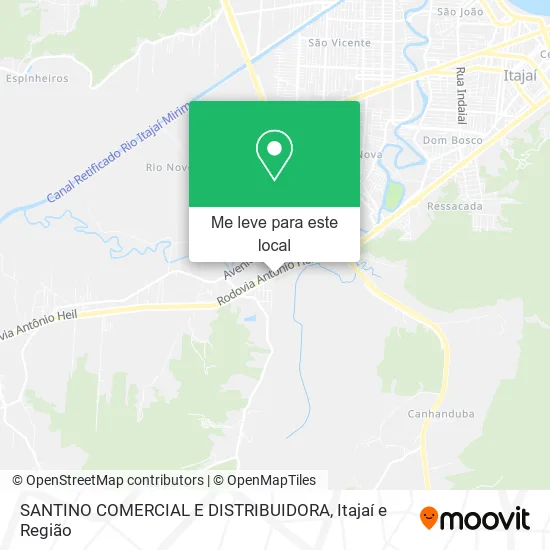 SANTINO COMERCIAL E DISTRIBUIDORA mapa