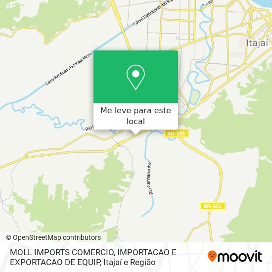 MOLL IMPORTS COMERCIO, IMPORTACAO E EXPORTACAO DE EQUIP mapa