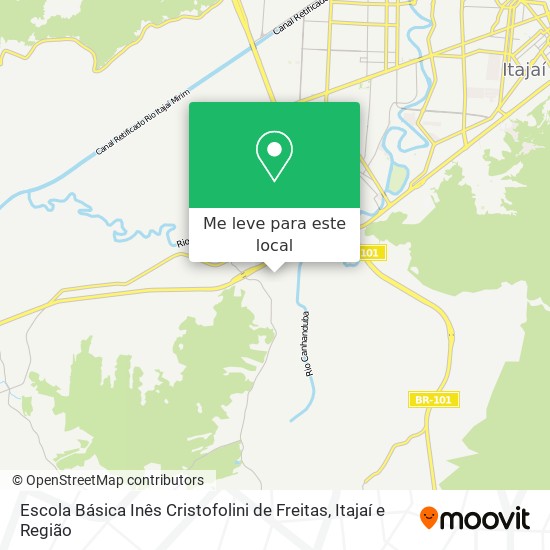 Escola Básica Inês Cristofolini de Freitas mapa