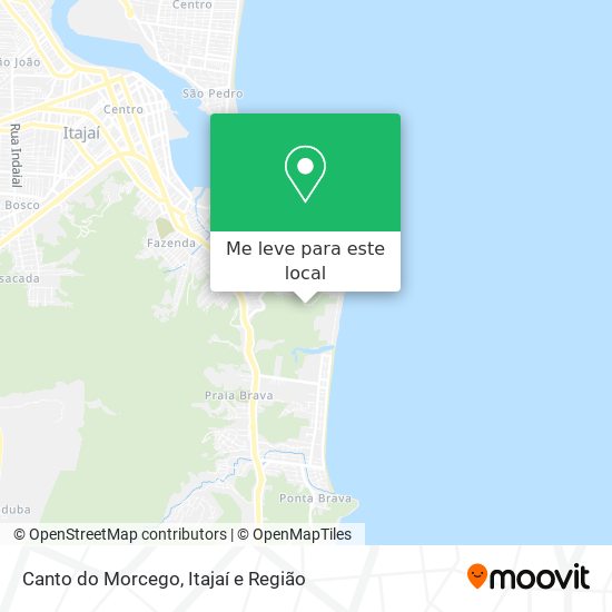 Canto do Morcego mapa
