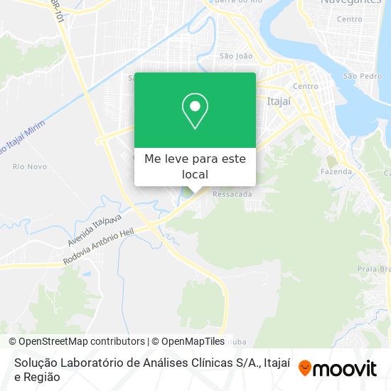Solução Laboratório de Análises Clínicas S / A. mapa