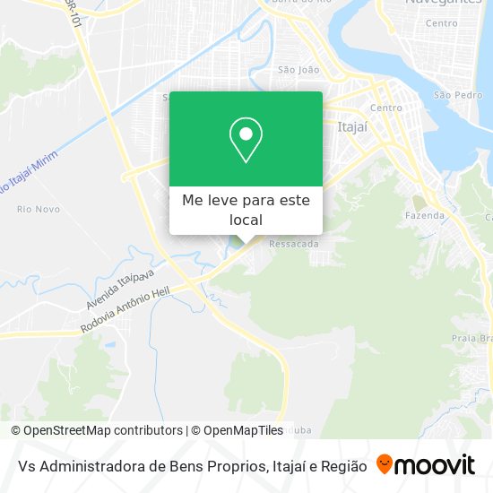 Vs Administradora de Bens Proprios mapa