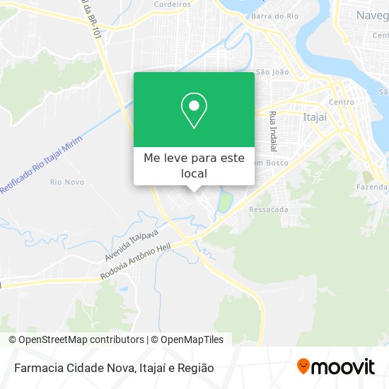 Farmacia Cidade Nova mapa