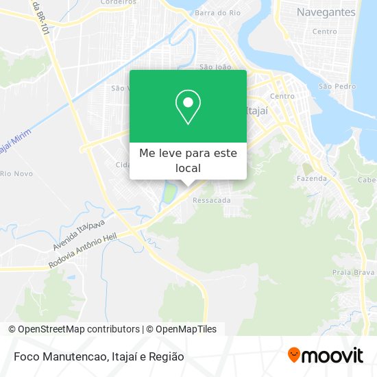 Foco Manutencao mapa