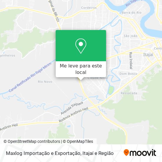 Maxlog Importação e Exportação mapa
