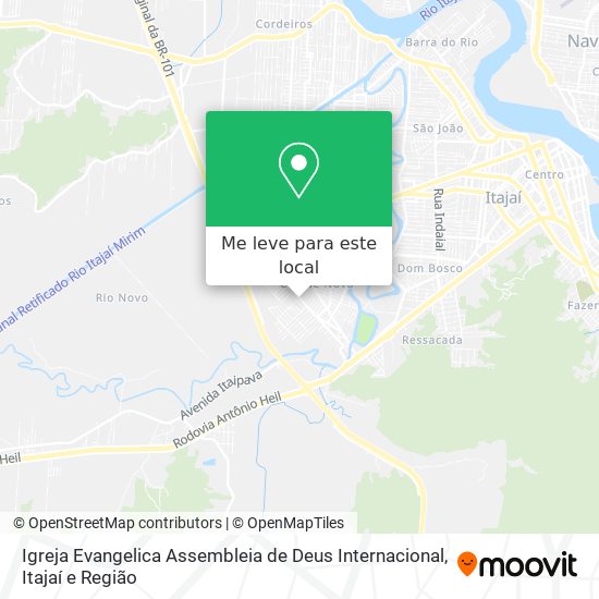 Igreja Evangelica Assembleia de Deus Internacional mapa